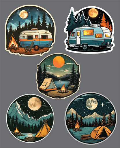 Camping Stickers