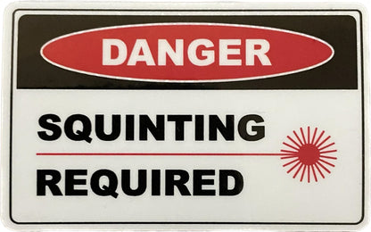 Laptop, Hard Hat Vinyl Sticker "Danger" Labels (Set of 3)