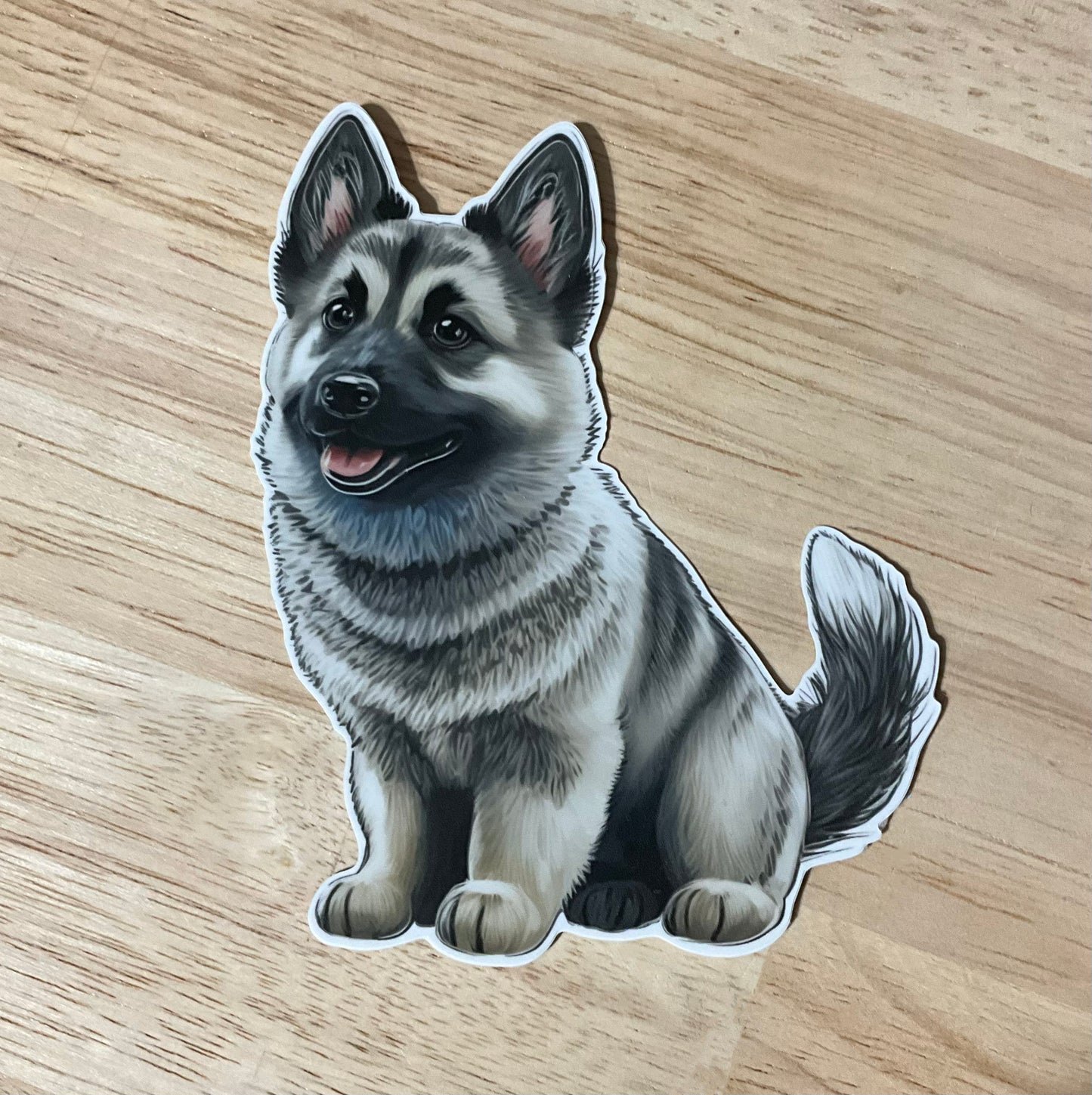 Norwegian Elkhound Vinyl Sticker