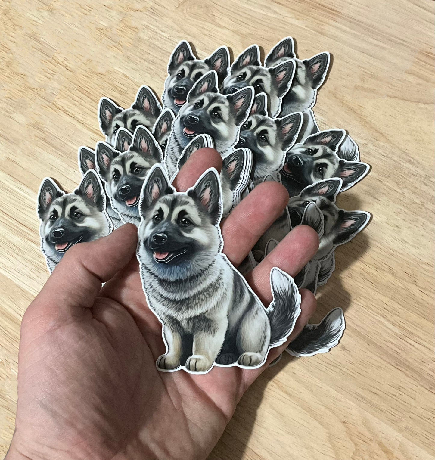 Norwegian Elkhound Vinyl Sticker